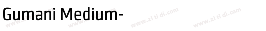 Gumani Medium字体转换